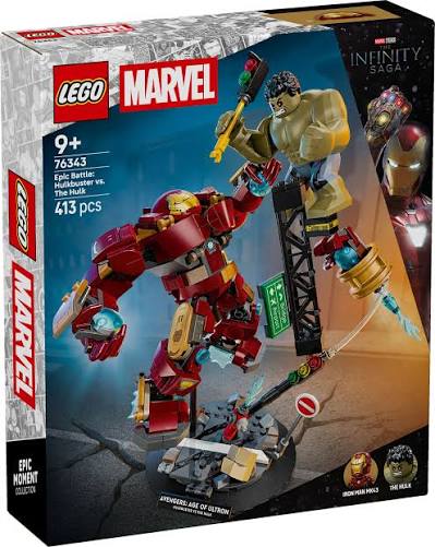 LEGO 76343 - Super Heroes Epic Battle: Hulkbuster vs. The Hulk - 401958076343 - crystallotus.eu