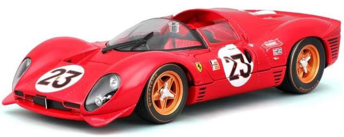 Bburago 1:24 Race Ferrari 330 P4 Daytona (1967) Red - 4893993263103 - crystallotus.eu