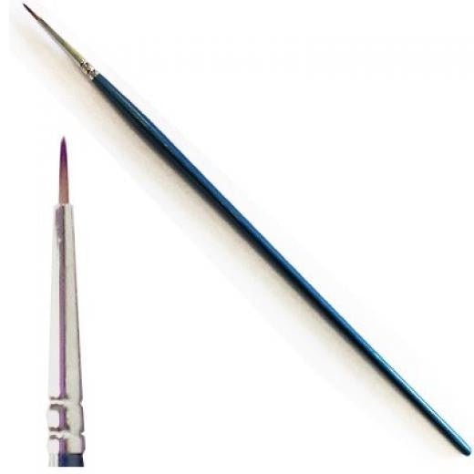 ITALERI Synthetic Round Brush with Brown Tip Size 0/3 (Extra Thin) - 8001283512831 - CrystalLotus.eu