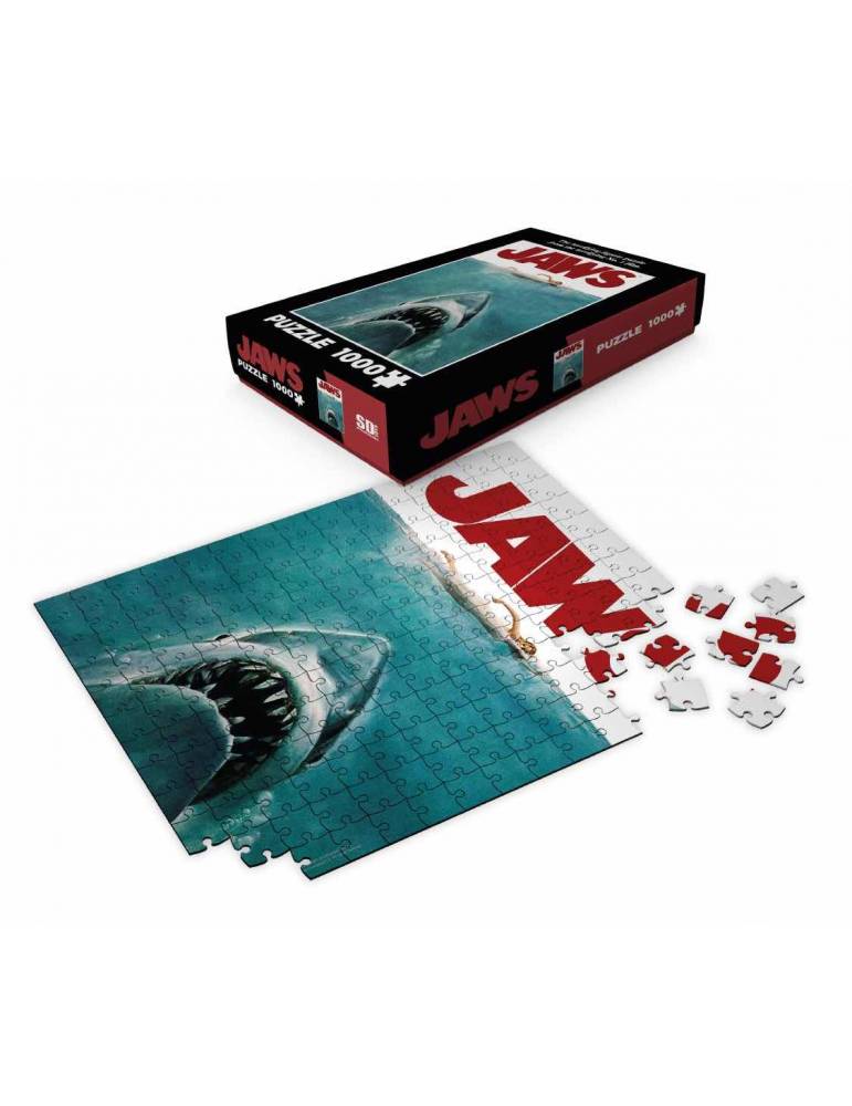 Jaws Puzzle Movie Poster - 8435450223860 - CrystalLotus.eu