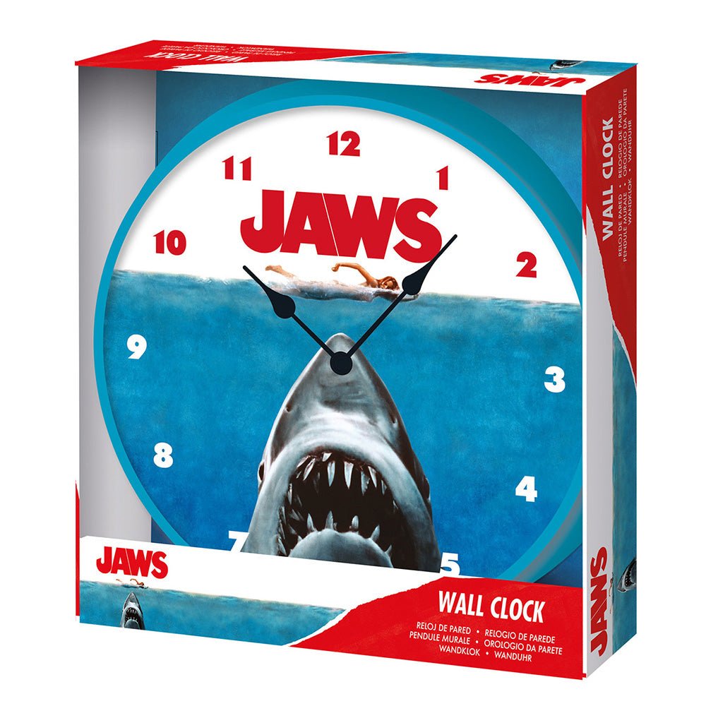 Jaws Rising Wall Clock - 5050293858715 - CrystalLotus.eu