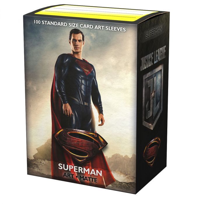 Justice League Matte Art Sleeves - Superman (100 Sleeves) - 5706569160180 - CrystalLotus.eu