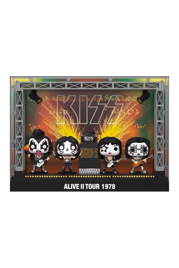 Kiss POP! Moments DLX Vinyl Figure 4 - Pack Alive II 1978 Tour 9 cm - 889698677714 - CrystalLotus.eu