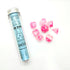 LAB dice - Wave 4 – Gemini Clear Pink Luminary – 8 Die Set CHX 30042 - 60982030261 - CrystalLotus.eu