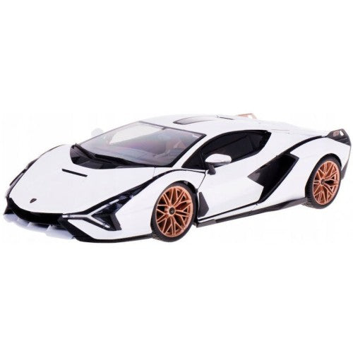 Bburago 1:18 Lamborghini Sian FKP37 White (2019) - 4893993014378 - crystallotus.eu