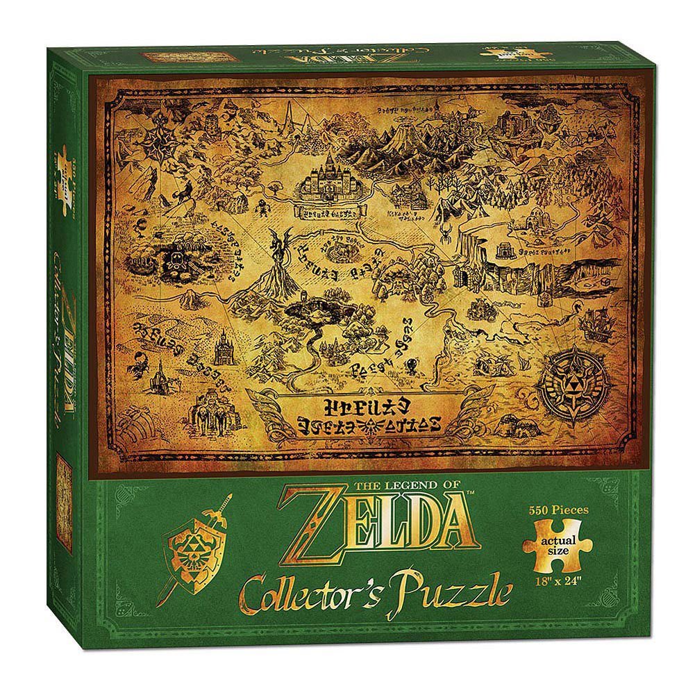 Legend of Zelda Puzzle Hyrule Map - 700304046178 - CrystalLotus.eu