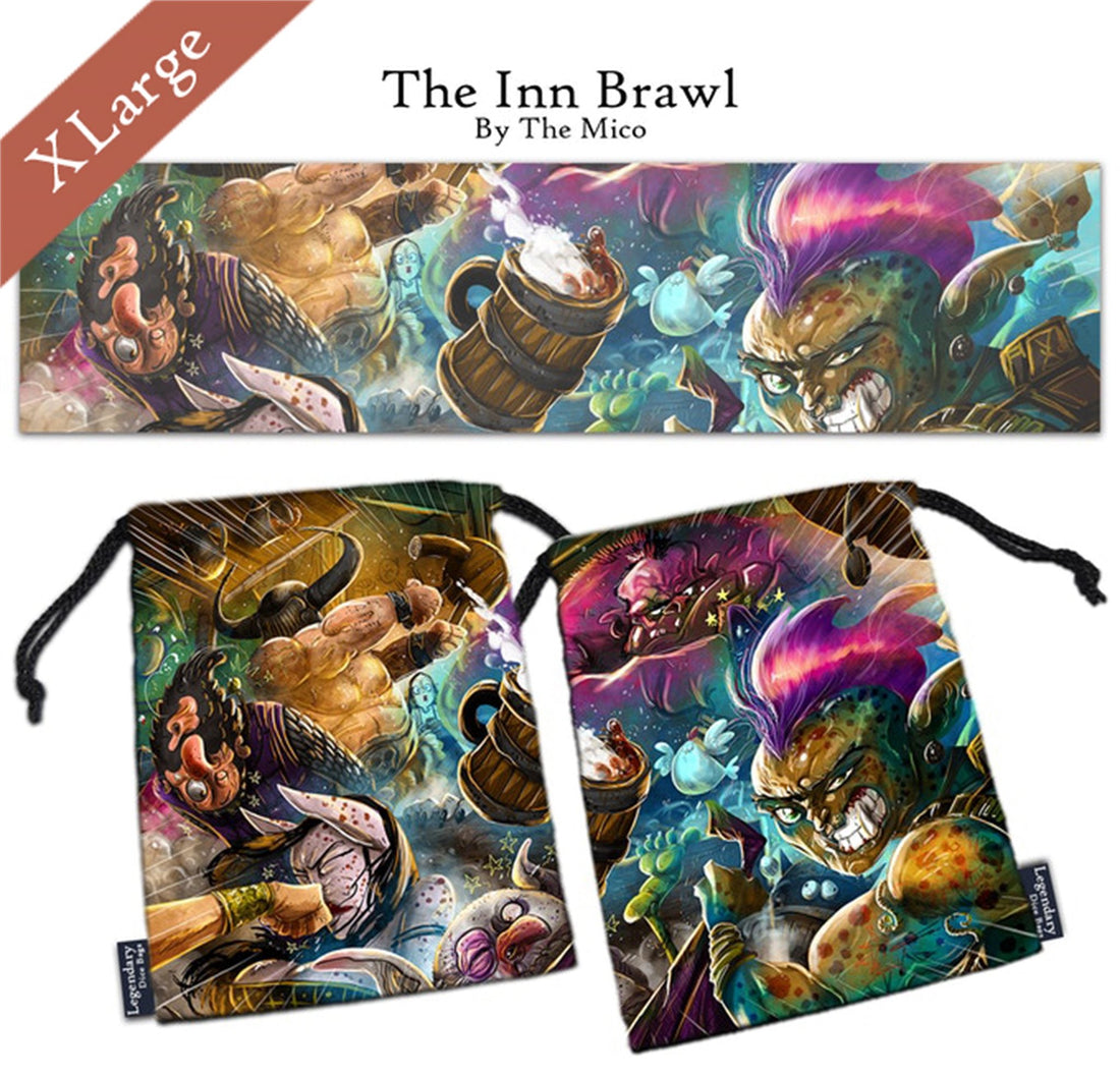 Legendary Dice Bag XL: The Inn Brawl - 0740120937779 - CrystalLotus.eu