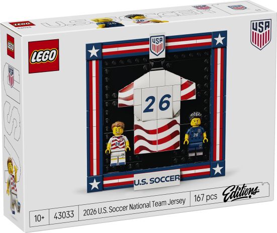 LEGO 43033 - Editions 2026 U.S. Soccer National Team Jersey - 401958043033 - Crystal Lotus