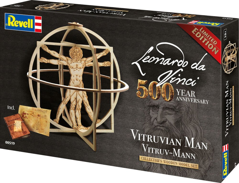 Leonardo da Vinci - Viruvian Man 500th Anniversary (1:16) - 4009803005195 - CrystalLotus.eu