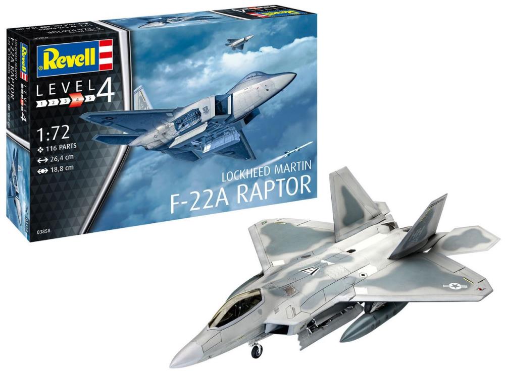 Lockheed Martin F - 22A Raptor (1:72) - 4009803038582 - CrystalLotus.eu