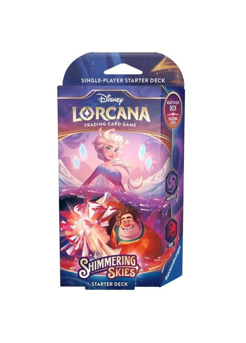 Lorcana Shimmering Skies Starter Deck - Amethyst Ruby - 4050368984487 - Crystal Lotus