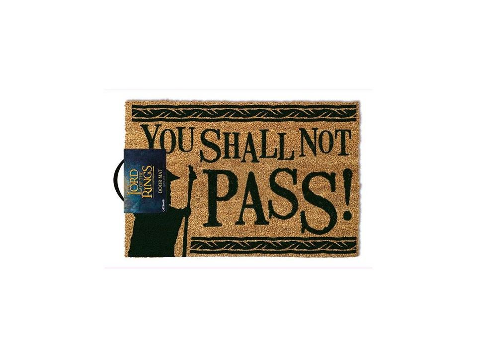 Lord of the Rings Doormat You Shall Not Pass (Coir Fiber) 40 x 60 cm - 5050293850719 - CrystalLotus.eu