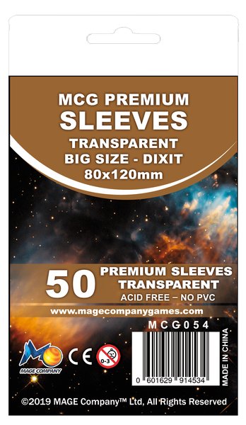 Mage Company Card Sleeves Premium Big Sleeves (50) - 601629914534 - CrystalLotus.eu