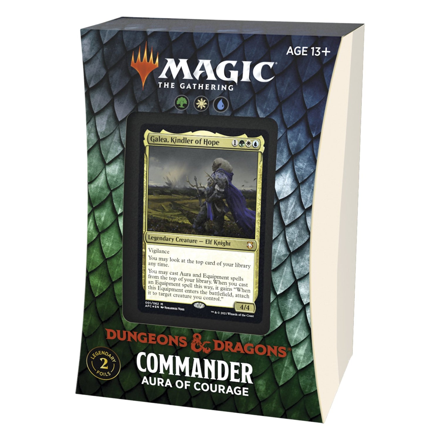 Magic the Gathering - Adventures in the Forgotten Realms Commander Deck : Aura of Courage - 630509982677 - CrystalLotus.eu