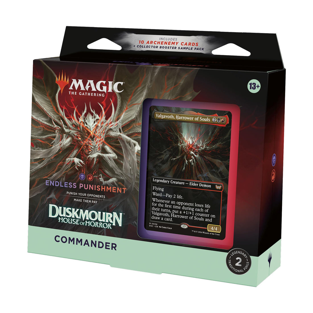 Magic the Gathering - Duskmourn House of Horror Commander Deck : Endless Punishment - 195166258676 - Crystal Lotus