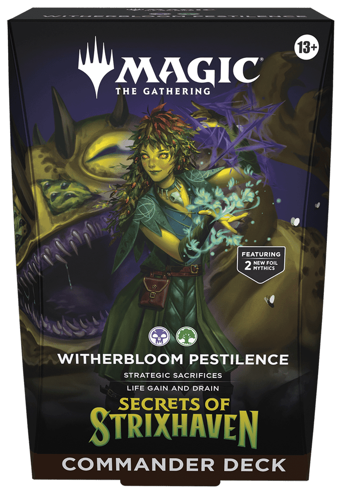Magic the Gathering - Secrets of Strixhaven Commander Deck (Witherbloom Pestilence) - 195166318035 - Crystal Lotus