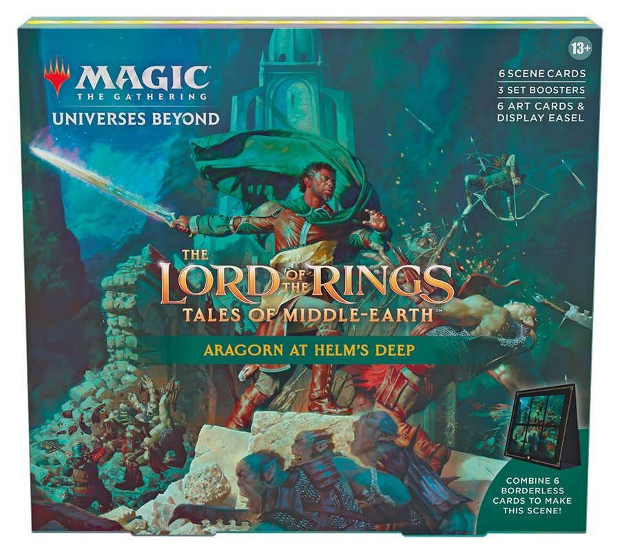 Magic the Gathering - The Lord of the Rings: Tales of Middle - earth Scene Box: &quot;Aragorn at Helm’s Deep&quot; - 195166207438 - CrystalLotus.eu