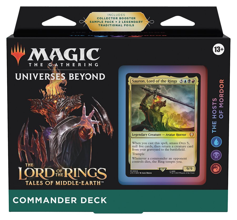 Magic the Gathering - Universes Beyond The Lord of the Rings: Tales of Middle - Earth Commander Deck : The Hosts of Mordor - 195166205052 - CrystalLotus.eu