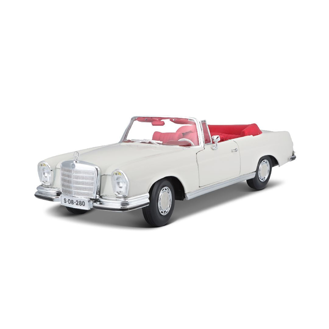 Maisto 1:18 Special Edition 1967 Mercedes-Benz 280SE Cream - 90159318118 - crystallotus.eu