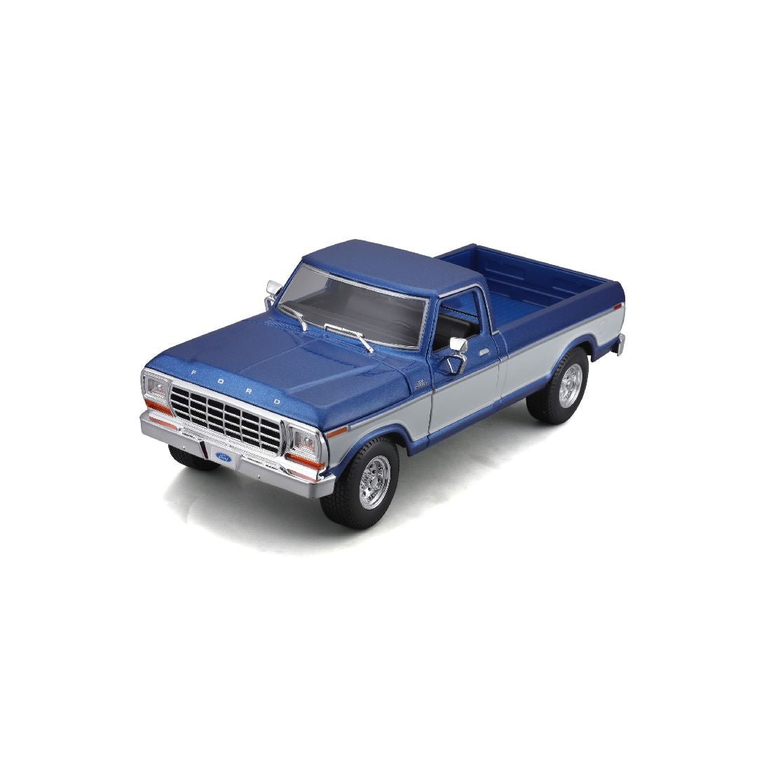 Maisto 1:18 Special Edition 1979 Ford F150 Pick-up Blue/White - 090159068198 - Crystal Lotus