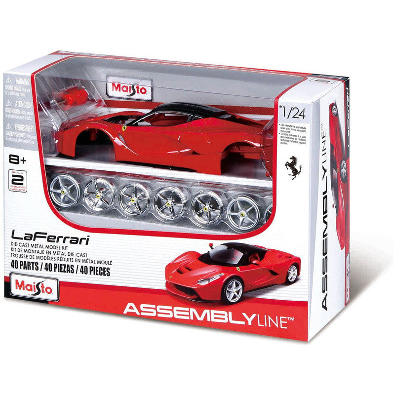 Maisto 1:24 Ferrari Assembly Line - LaFerrari (2013) Red - 90159391296 - crystallotus.eu