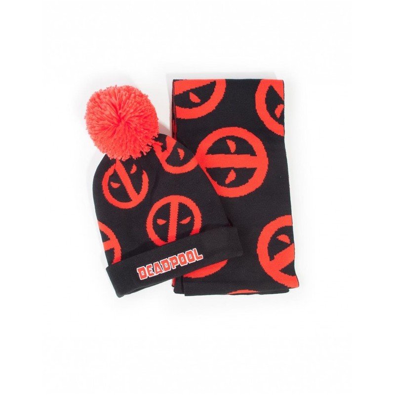 Marvel Beanie & Scarf Set Deadpool (One Color) - 8718526116052 - CrystalLotus.eu