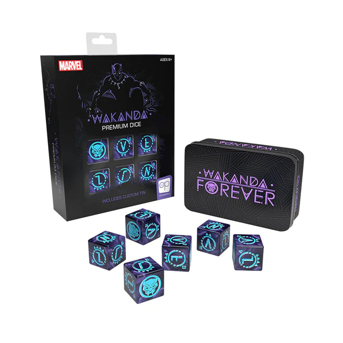 Marvel Black Panther Premium D6 Dice Set - 700304157096 - CrystalLotus.eu