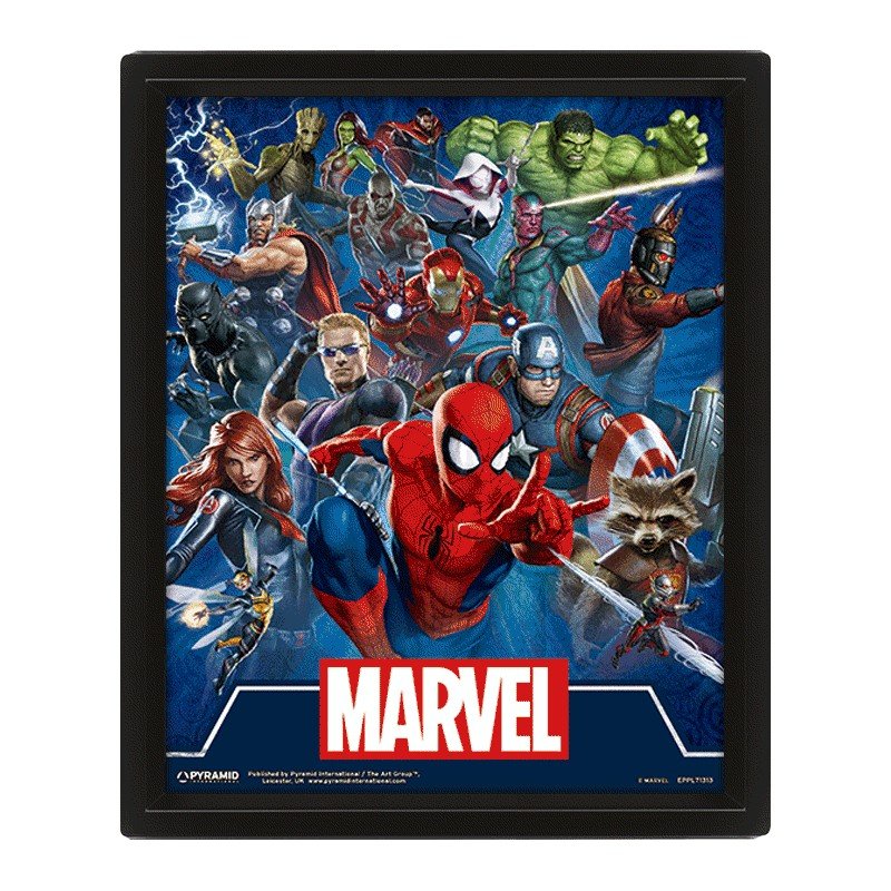 Marvel Cinematic 3D Lenticular Poster - 5051265845528 - CrystalLotus.eu