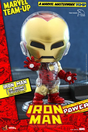 Marvel Comics Cosbaby (S) Mini Figure Iron Man (The Origins Collection) 10 cm - 4895228607485 - Crystal Lotus