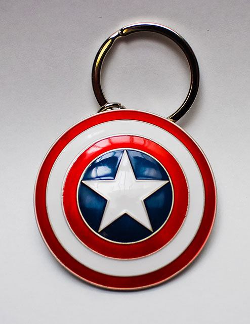 Marvel Comics Metal Keychain Captain America Shield - 3760226373438 - CrystalLotus.eu