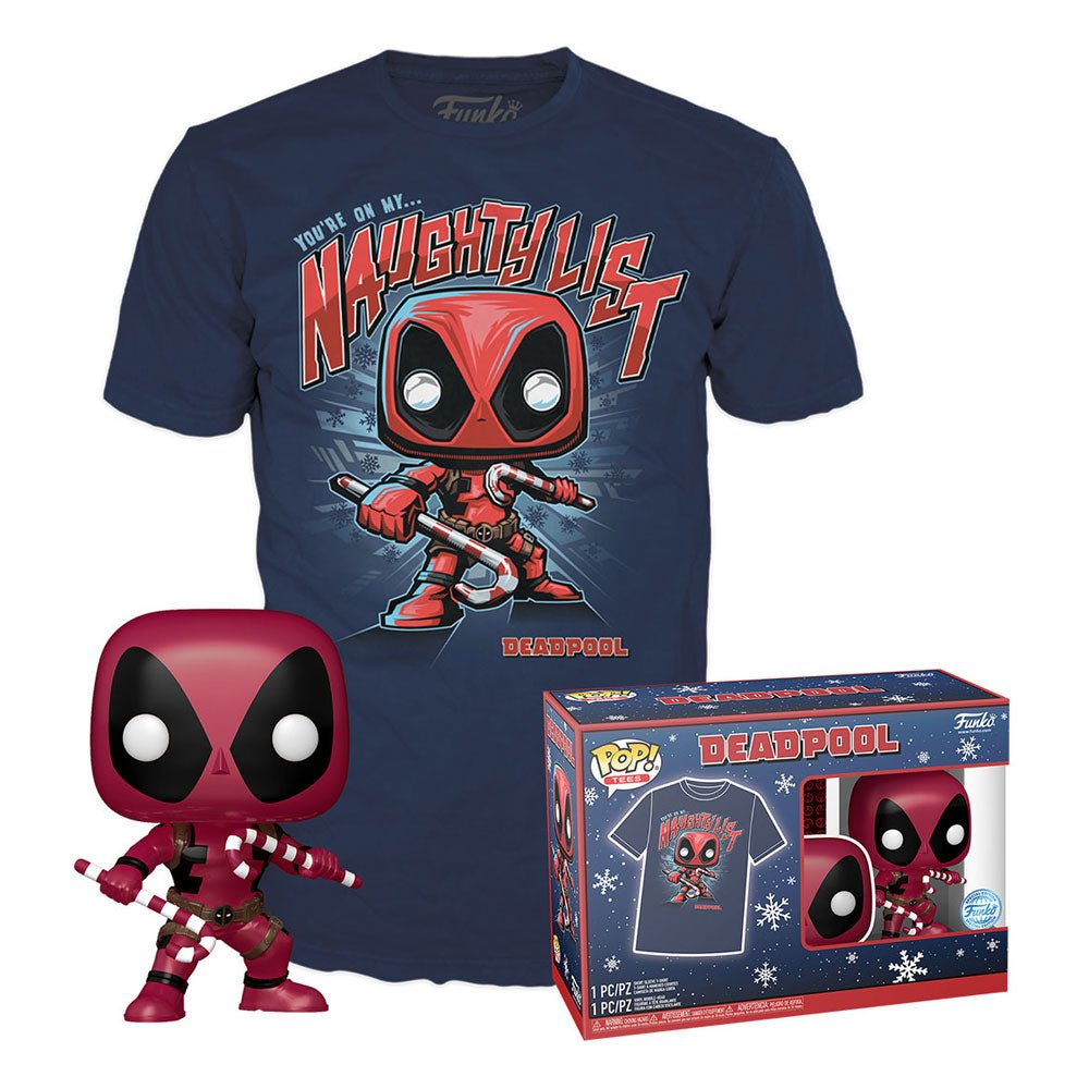 Marvel POP! &amp; Tee Box Deadpool HLD Size L - 889698636582 - CrystalLotus.eu