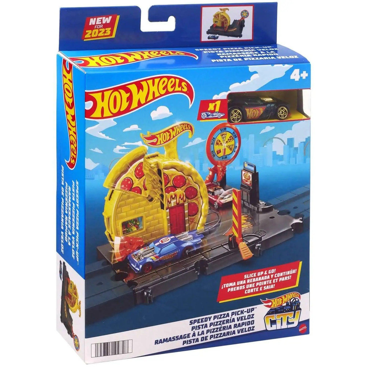 Mattel - Hot Wheels Πίστα Speedy Pizza Pick Up (HKX44) - 194735109708 - Crystal Lotus