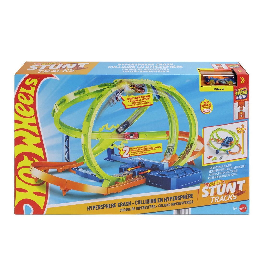 Mattel - Hot Wheels Stunt Tracks Hypersphere Crash (JMG48) - 194735376537 - Crystal Lotus