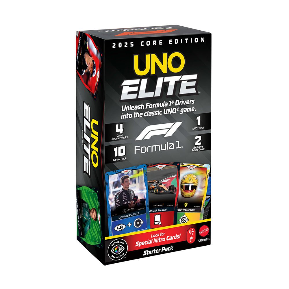 Mattel - UNO Elite Formula 1 Core Edition (Greek Version) (JLV42) - 194735369768 - Crystal Lotus
