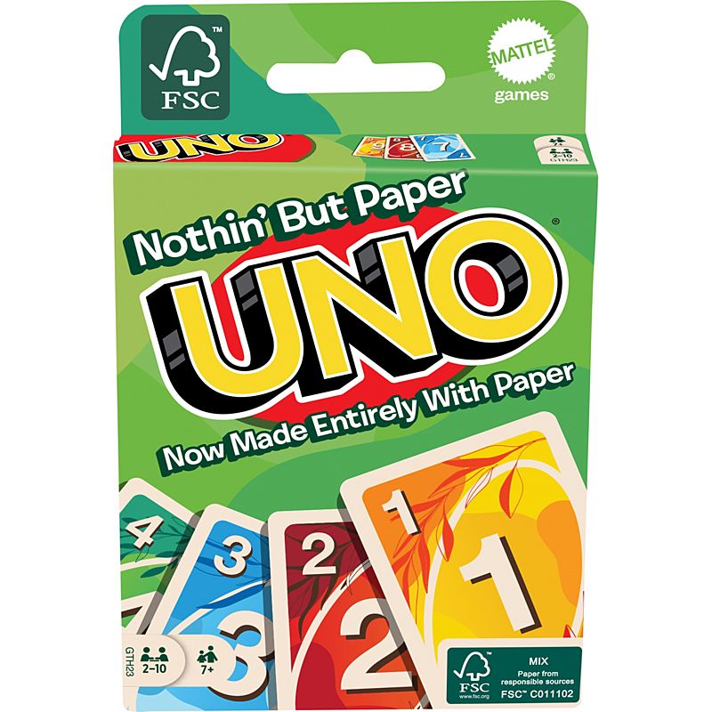 Mattel UNO Nothin’ But Paper GTH23 (Greek Version) - 0887961915280 - CrystalLotus.eu