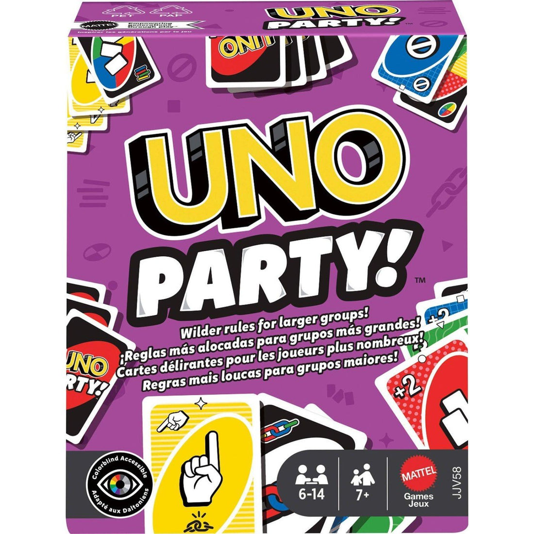 Mattel - UNO Party (Greek Version) (JJV58) - 194735342402 - Crystal Lotus