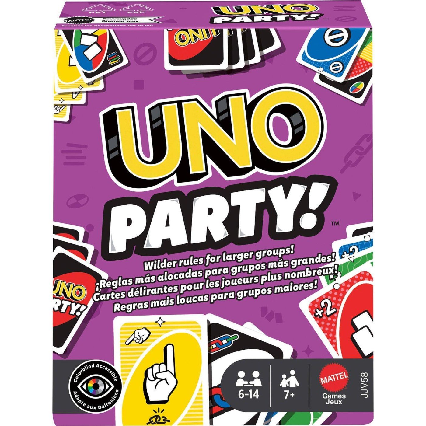 Mattel - UNO Party (Greek Version) (JJV58) - 194735342402 - Crystal Lotus