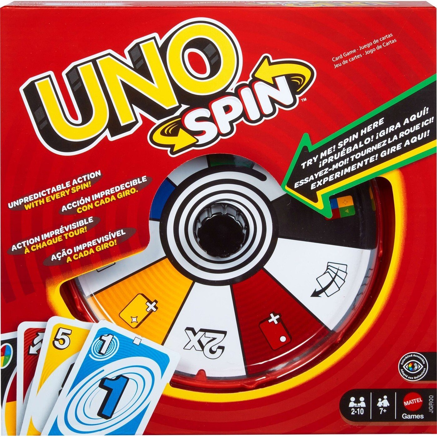 Mattel - UNO Spin (Greek Version) (JGR00) - 194735320271 - Crystal Lotus