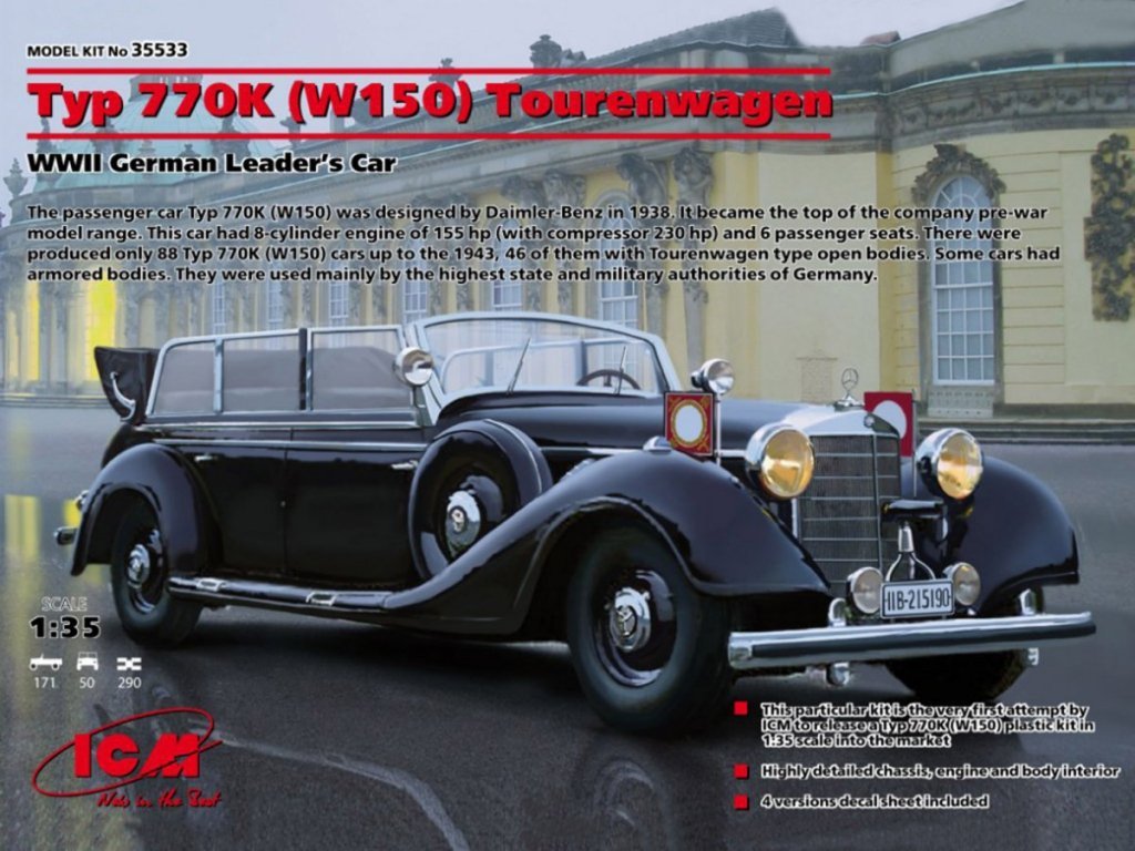 Mercedes - Benz 770K W150 Tourenwagen (1:35) - 4823044402755 - CrystalLotus.eu