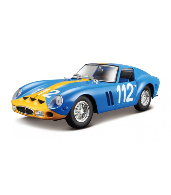 Bburago 1:24 Race Ferrari 250 GTO Blue 1964 U.Norinder - P.Troberg - 4893993263059 - crystallotus.eu
