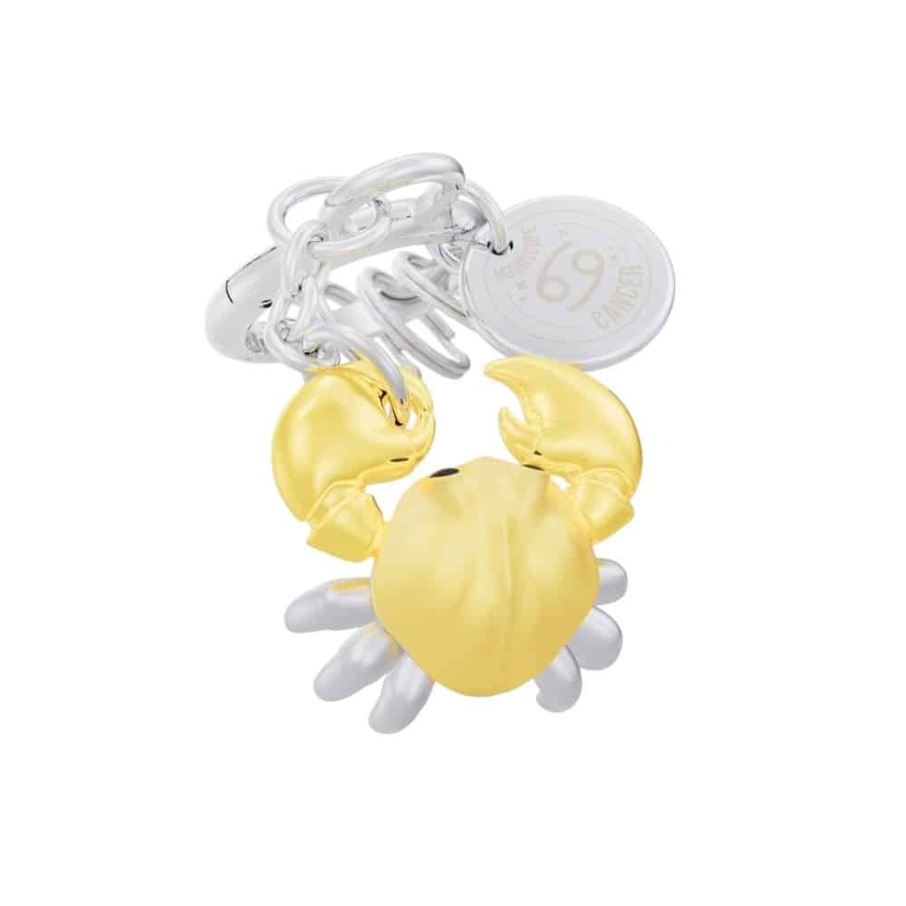 Metalmorphose Bag Charms - MTM353 - Cancer Bag Charm - 5404006063185 - Crystal Lotus