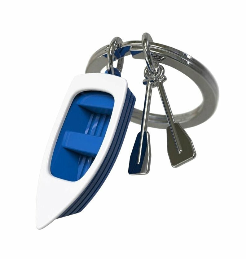 Metalmorphose Keychain - MTM062 - 02 - Row Boat Key Ring - 5404006034123 - Crystal Lotus