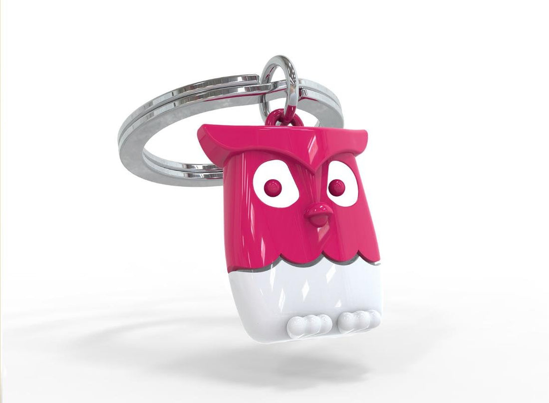 Metalmorphose Keychain - MTM064 - 02 - Owl Key Ring - 5404006034093 - Crystal Lotus