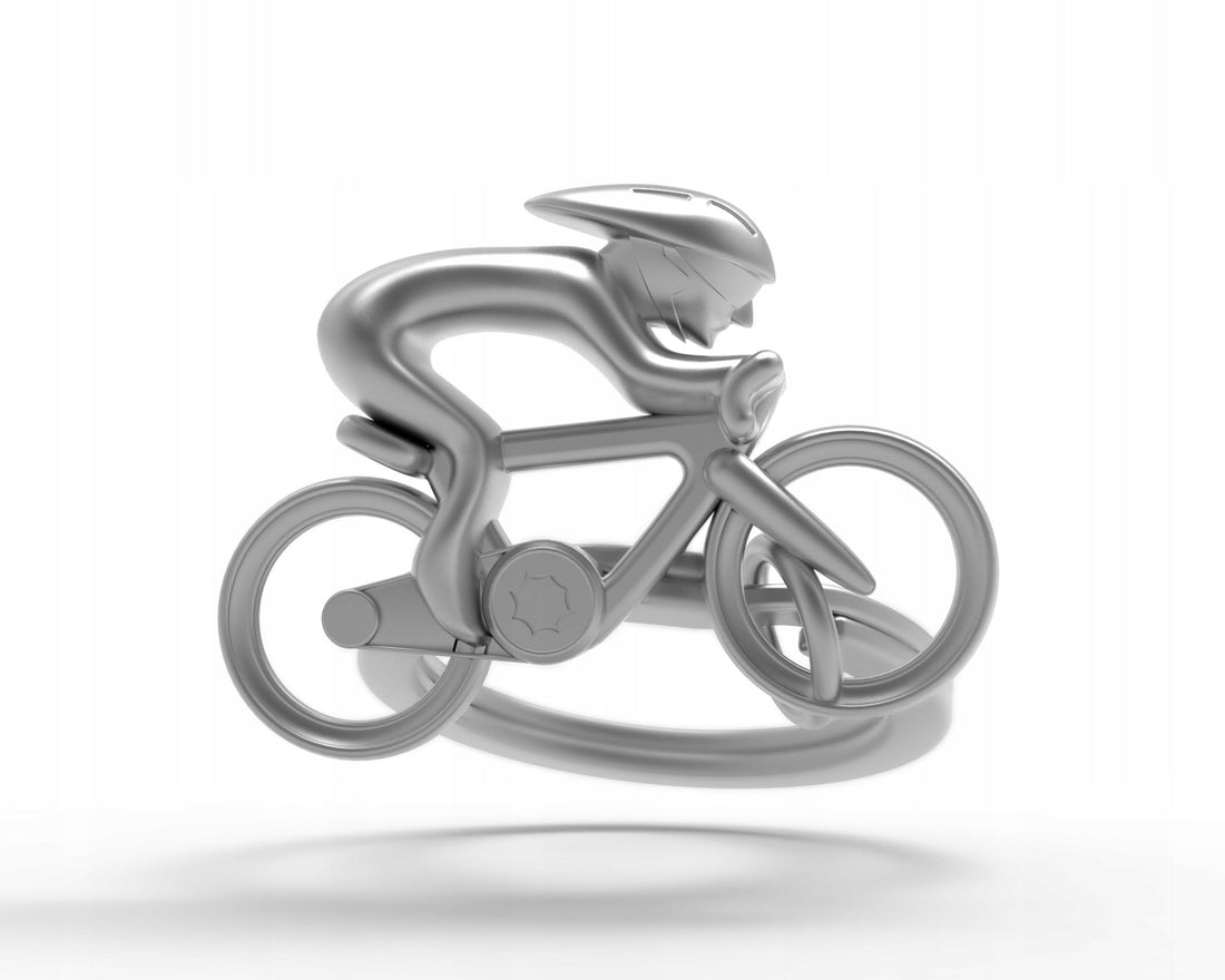 Metalmorphose Keychain - MTM069 - 01 - Bicycle Key Ring - 5404006033850 - Crystal Lotus