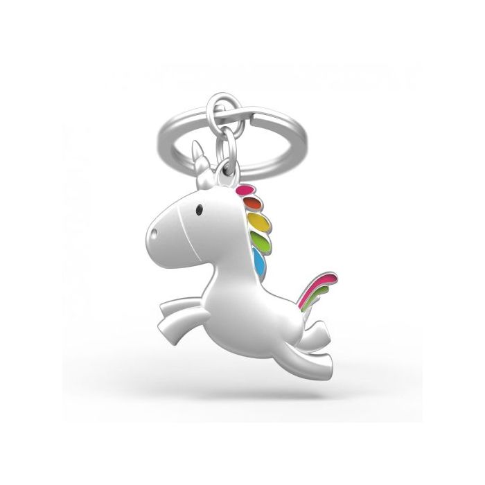Metalmorphose Keychain - MTM115 - 01 - Flying Unicorn Key Ring - 5404006038671 - Crystal Lotus