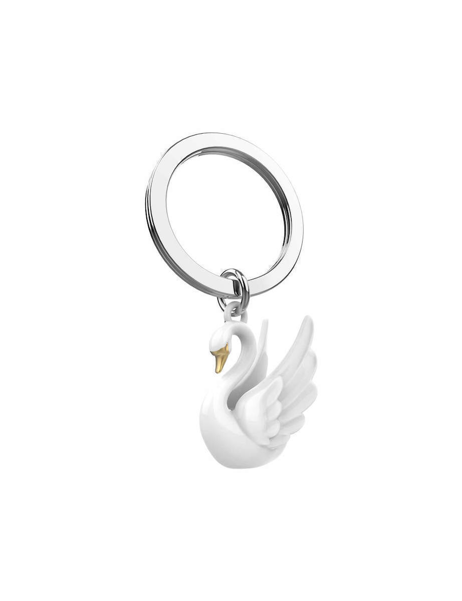 Metalmorphose Keychain - MTM143 - 01 - Swan Key Ring - 5404006055104 - Crystal Lotus