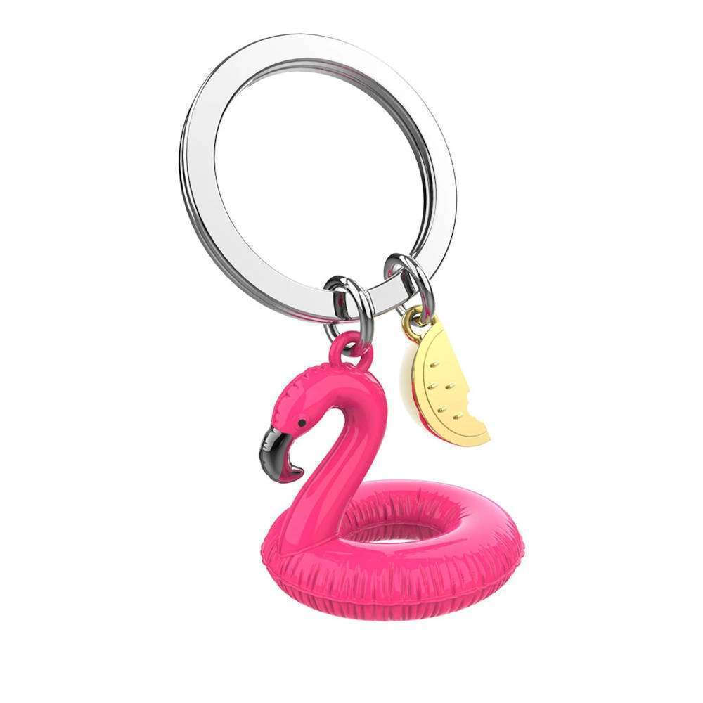 Metalmorphose Keychain - MTM161 - 01 - Poolfloat Flamingo Key Ring - 5404006055333 - Crystal Lotus