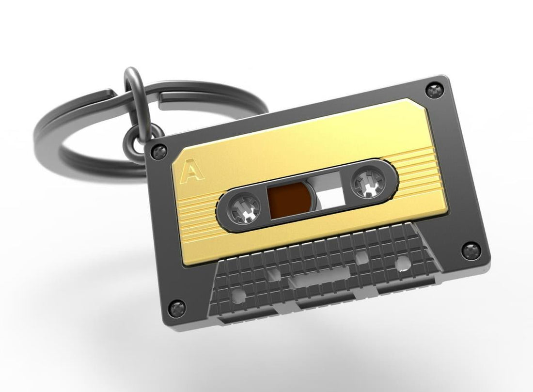 Metalmorphose Keychain - MTM219 - 04 - Audio Tape Key Ring - 5404006048120 - Crystal Lotus
