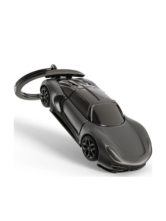 Metalmorphose Keychain - MTM224 - 01 - Boys Toys Black Supercar Key Ring - 5404006065738 - Crystal Lotus
