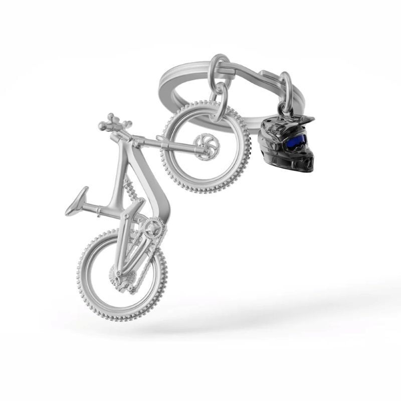 Metalmorphose Keychain - MTM230 - 01 - 01 Mountain Bike Key Ring - 5404006065646 - Crystal Lotus